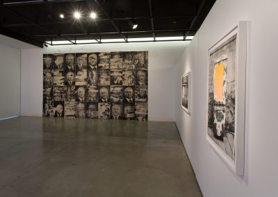 Installation view of Galen Gibson-Cornell's Master of Fine Arts Exhibition, "Invisible Cities". Art Department, Art Lofts Gallery, University of Wisconsin-Madison.