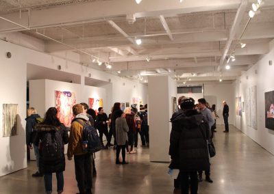 Exhibition reception at Gallery 7 at the Mosse Humanities Building at the University of Wisconsin-Madison.