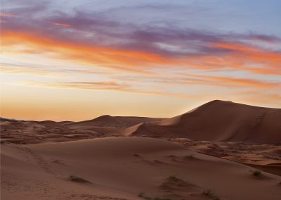 Aģlay n tafuyt - Sunset - photography by Jessica Mardi During sunset in the Sunset Desert drastic light and color changes occur within a matter of minutes. Location: Sahara Desert, Merzouga, Morocco