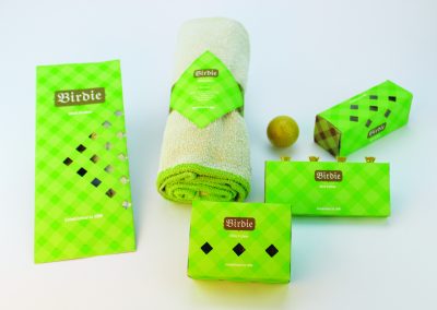Birdie, graphic design product packaging
