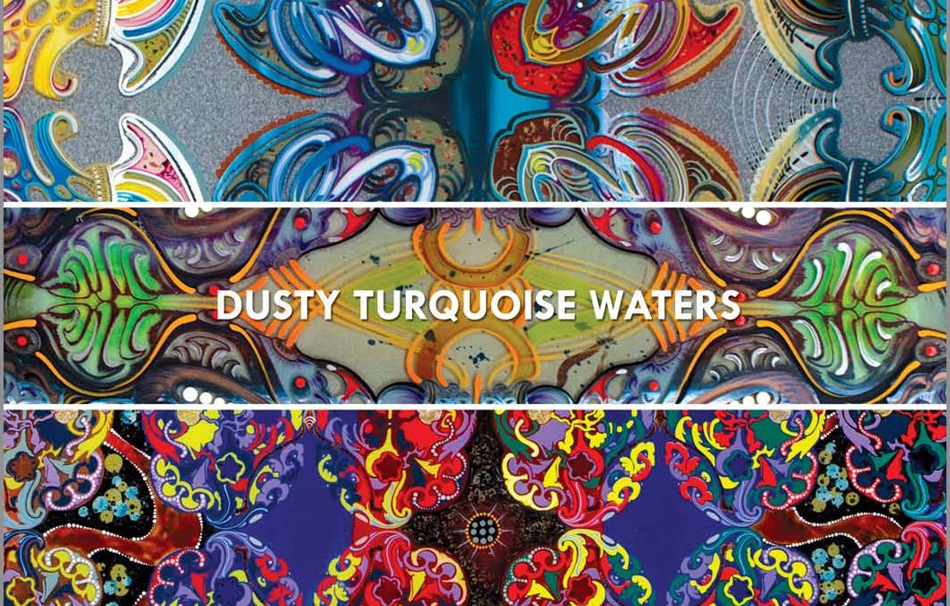 Dusty Turquoise Waters Master of Fine Arts Exhibition by Tara Austin promo