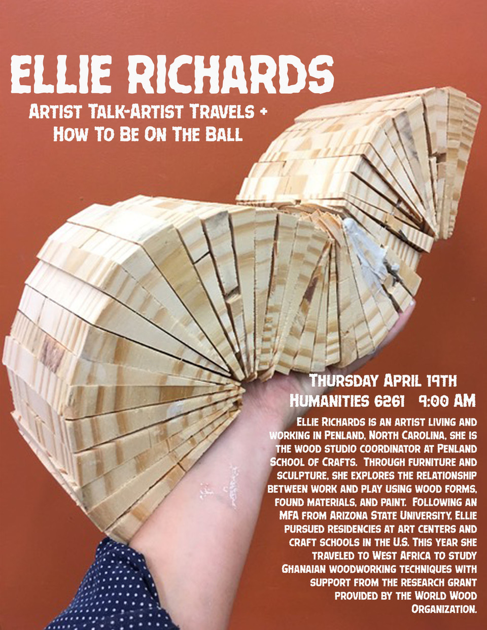 Ellie Ricard Ellie Richards: Artist Travels + How to be on the Ball - UW ART