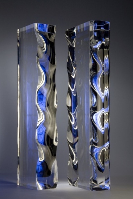 Artist Christopher Ries' glass sculpture.