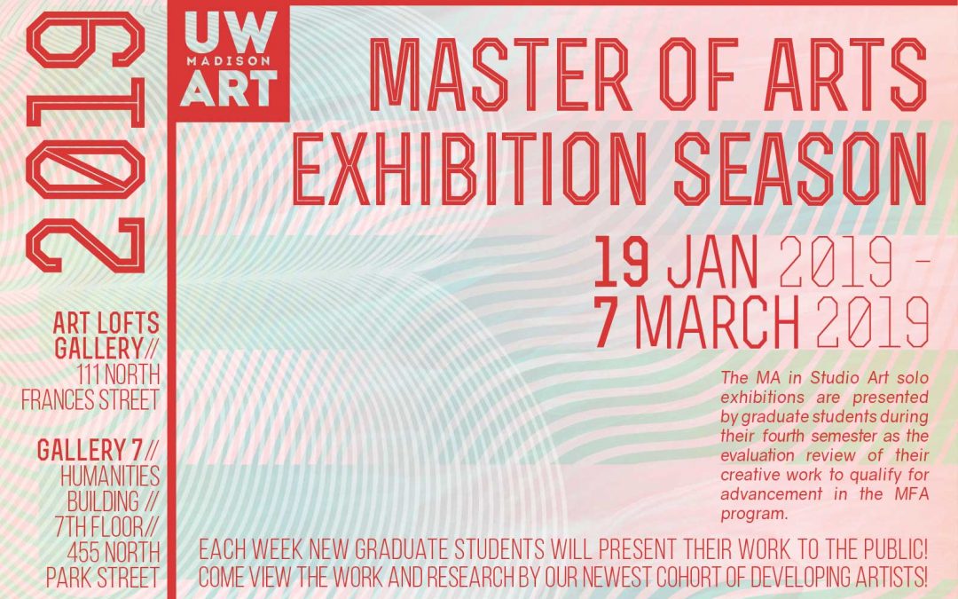 Poster of the 2019 Master of Arts Exhibition Season