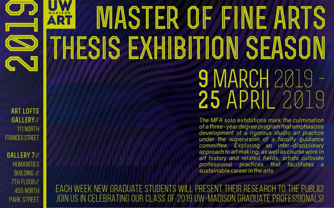 Poster of the 2019 Master of Fine Arts Exhibition Season