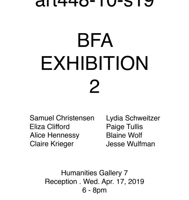 Poster of BFA Exhibition 2