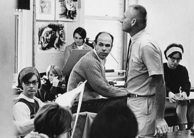 A scene from an art education class in the 1960s.