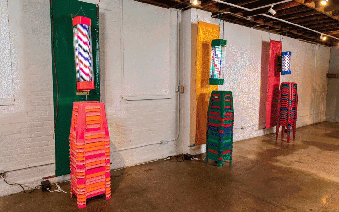 Chair Columns/Whirlylights by Rebecca Vickers [BS-Art '07]
