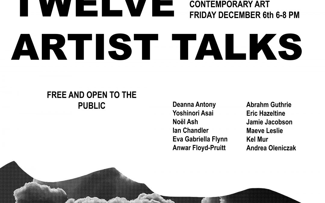 Twelve Artist Talks poster