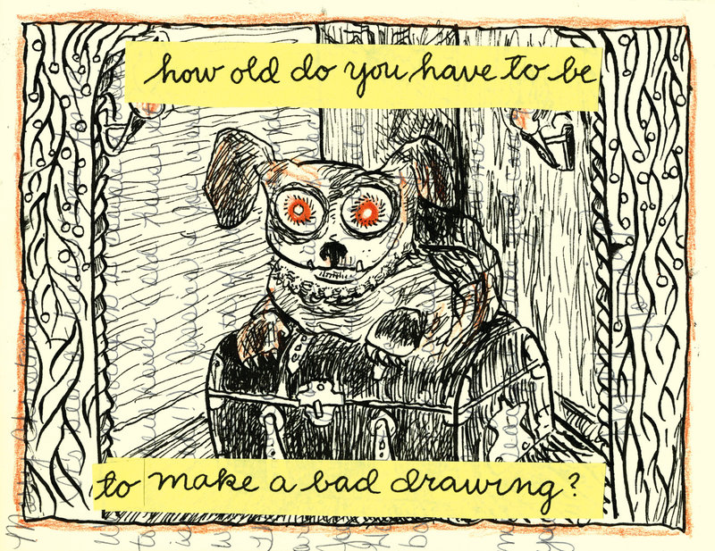 Interior drawing from Making Comics book by Professor Lynda Barry