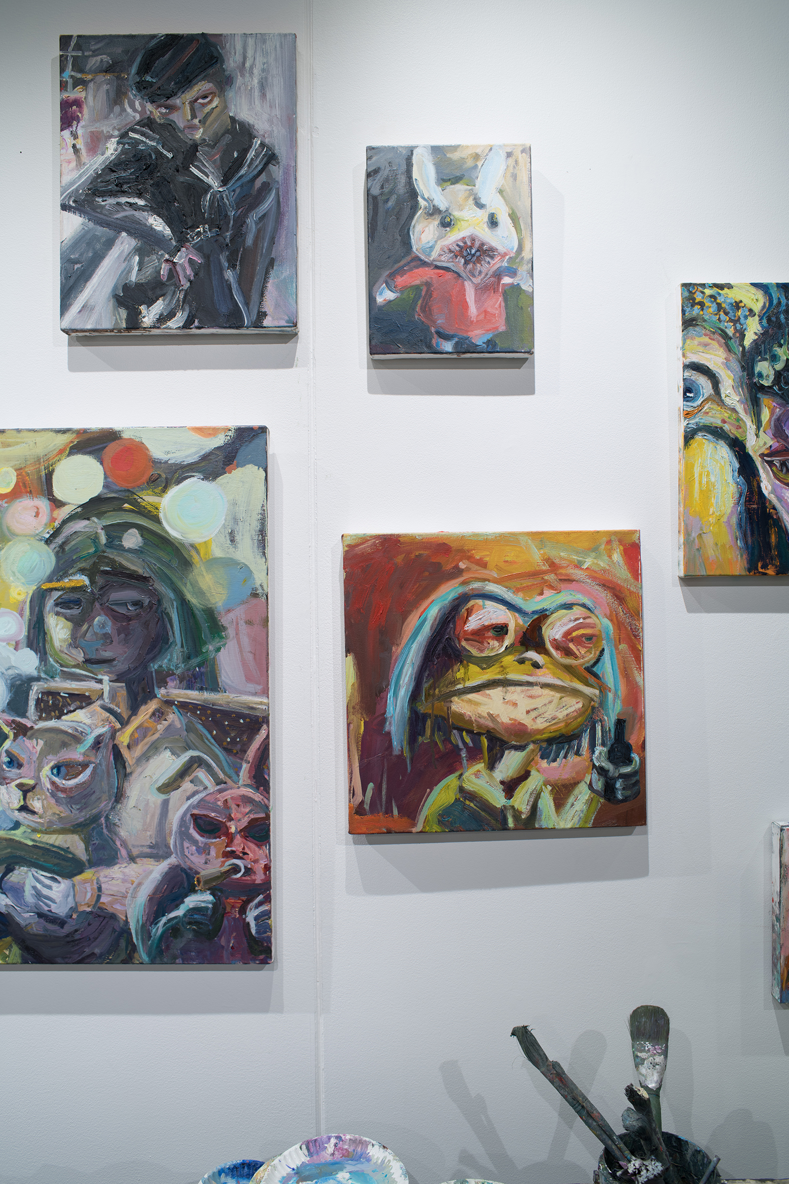 Installation view of A Cosmology of Monsters Master of Fine Arts Exhibition by Tzu Lun Hwang in the Art Lofts Gallery. Photography by Kyle Herrera.