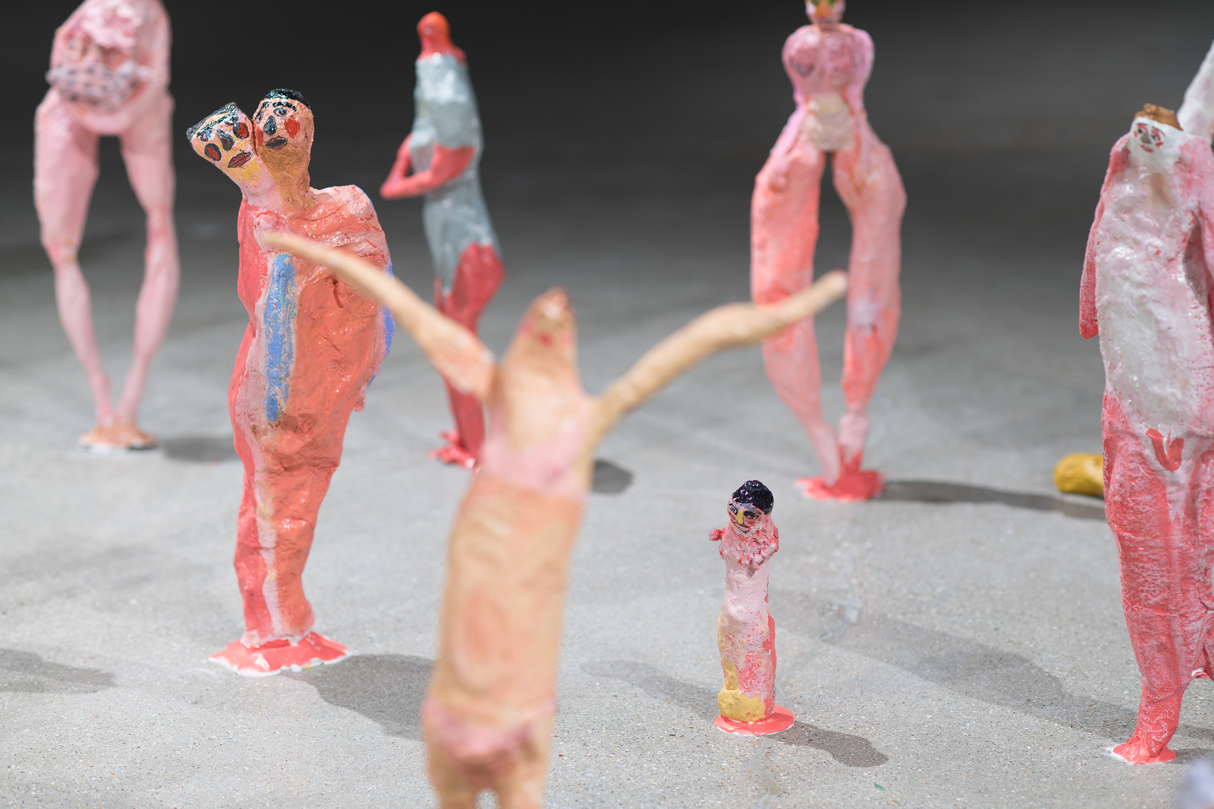 My little dolls detail, mixed-media sculptures by Ashley Lusietto. Photography by Kyle Herrera.