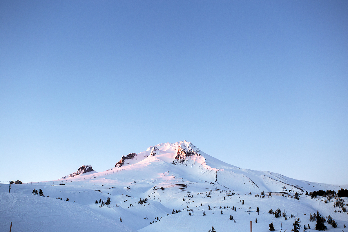 Mt. Hood, a landscape photograph by Maxx McGinnis of Mt. Hood during the golden hour in 2019.