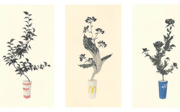 ​Arranged Flowers lithograph prints by Yoonmi Nam