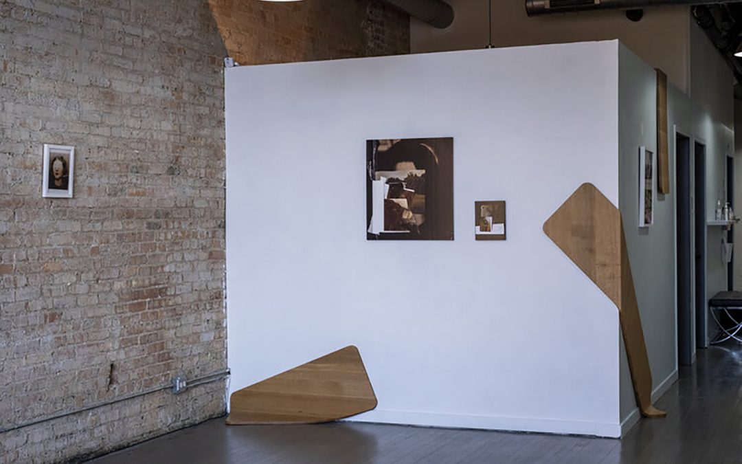 Installation view of Swell woodworking by Phoebe Kuo
