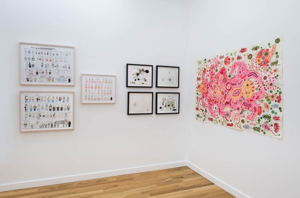 Western Exhibitions Drawing Biennial, 2021, installation view.