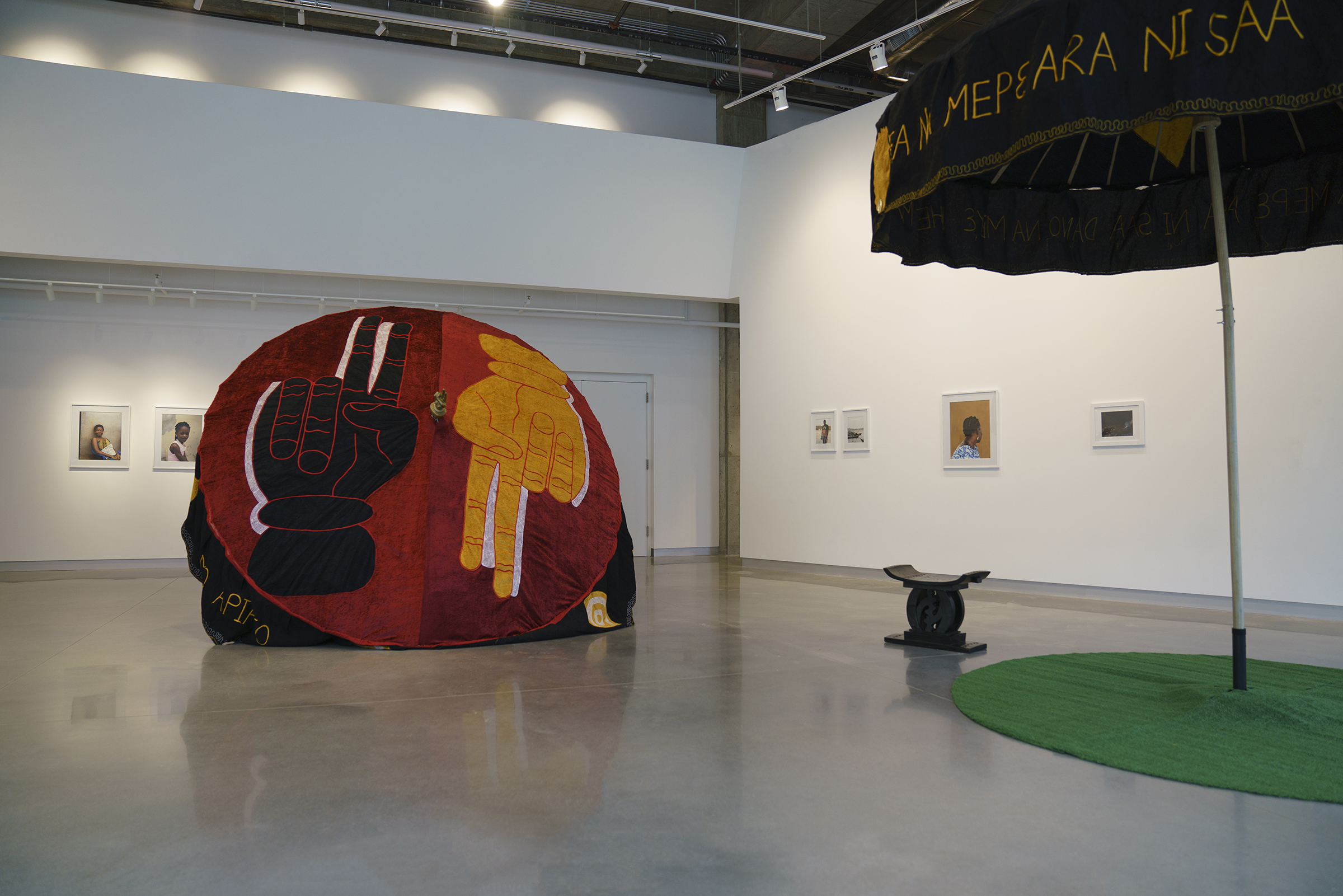 Installation view of Mo Apiafo by Rita Mawuena Benissan at the Arts + Literature Laboratory, photography by Ali Deane.
