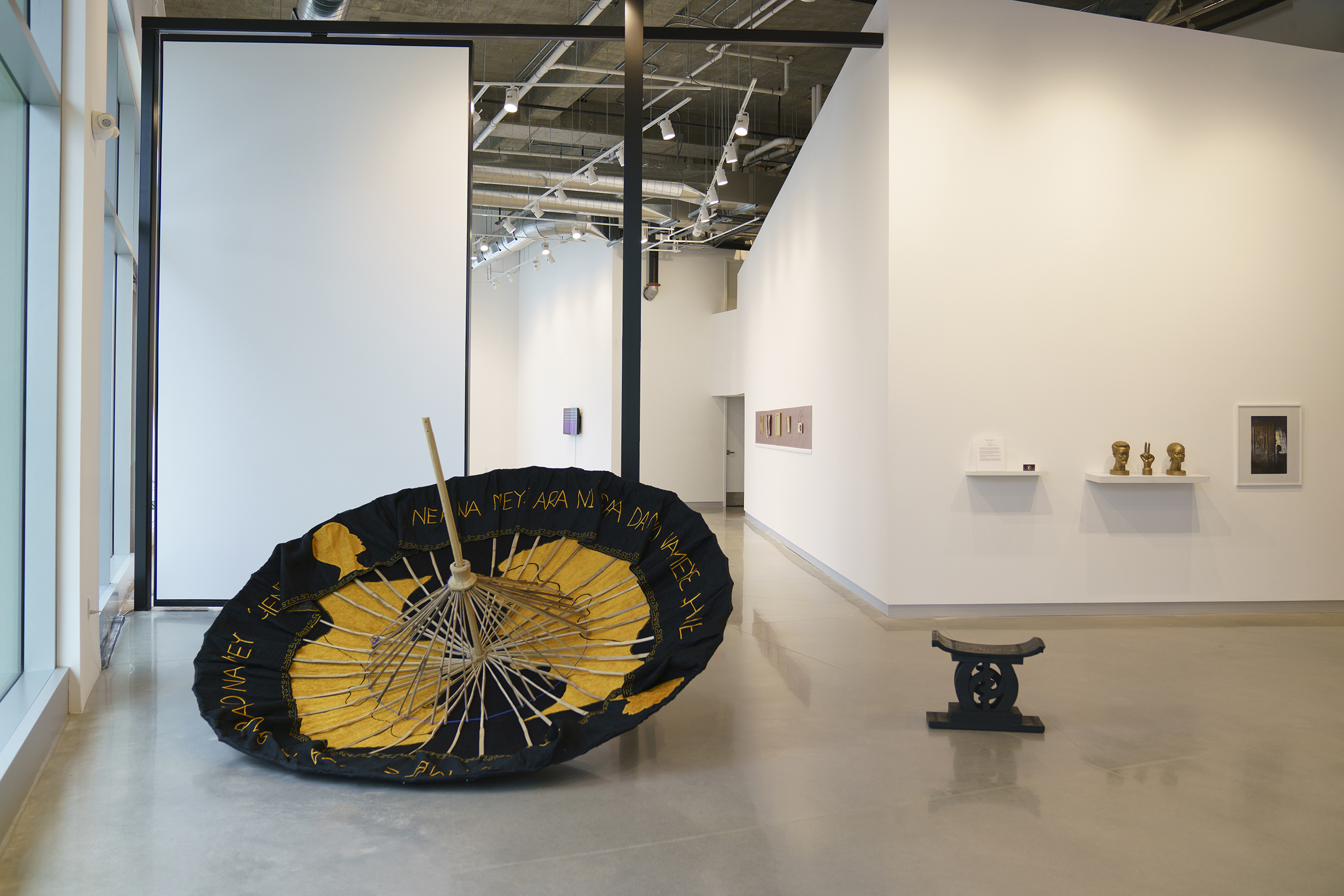 Installation view of Mo Apiafo by Rita Mawuena Benissan at the Arts + Literature Laboratory, photography by Ali Deane.