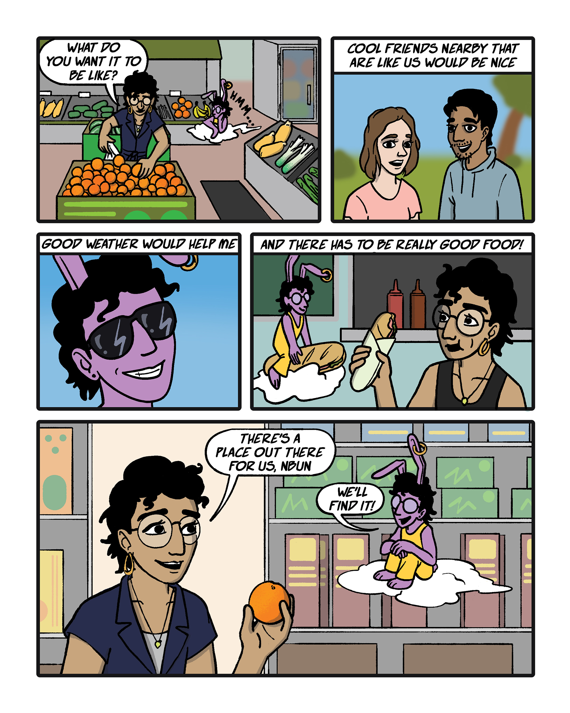Page 3 from Ideal Home, digital comic by Noah Laroia-Nguyen.