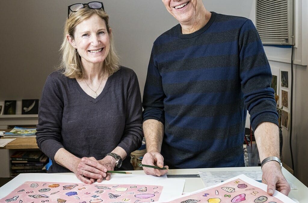 Kevin Henkes x’83 and Laura Dronzek ’82, MFA '93 photographed by Bryce Richter