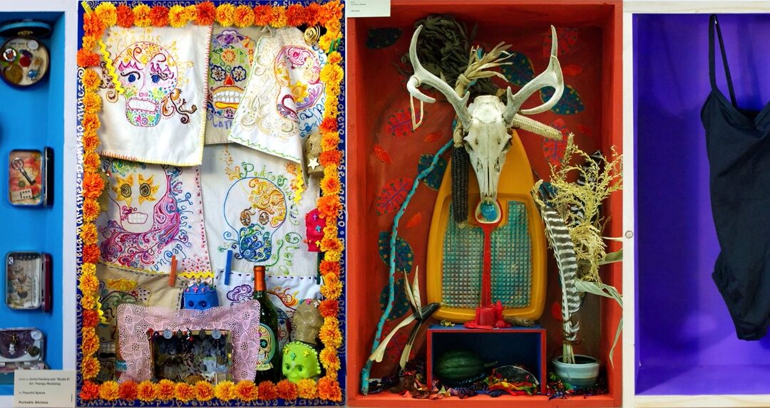 The Dia de Los Muertos Community Altar Project was held at the School of Human Ecology in 2019.