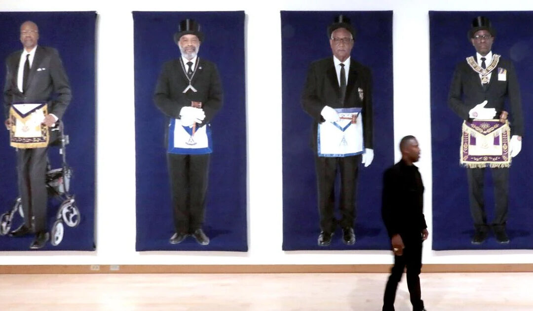 Large-scale photographs comprise “Prince Hall," a series of portraits of Madison Freemasons by artist Faisal Abdu'Allah at the Madison Museum of Contemporary Art. JOHN HART, STATE JOURNAL