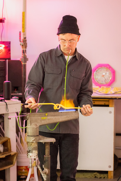 Tom Zickuhr is a lecturer in the Art Department who teaches a popular neon course titled, “Neon: Light as Sculpture.”