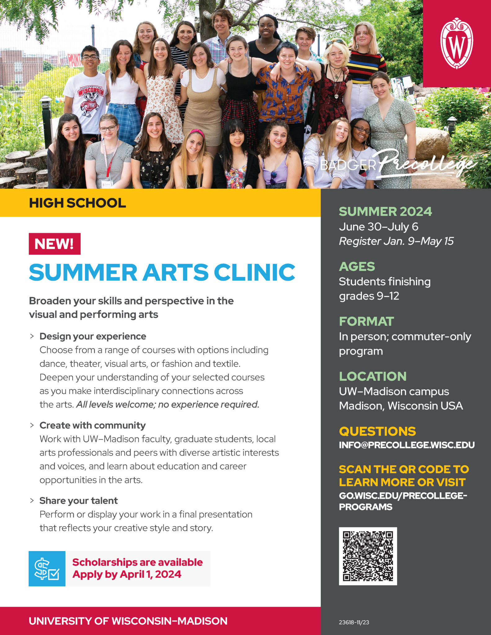 UW ART Madison UW ART   2024 Summer Arts Clinic Flyer FINAL 1583x2048 