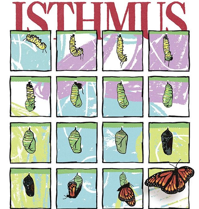 A cover that UW–Madison lecturer Mitchell Volk designed for Isthmus last year