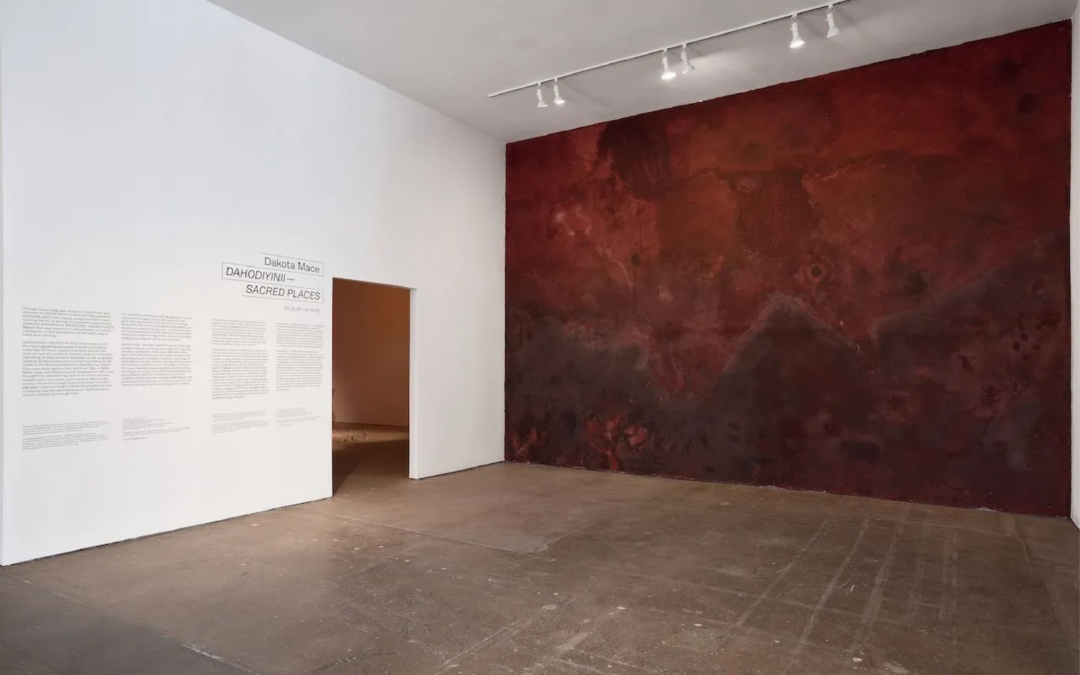 Dakota Mace’s 2025 art installation “DAHODIYINII—SACRED PLACES” Installation photo courtesy SITE Santa Fe and Brad Trone.