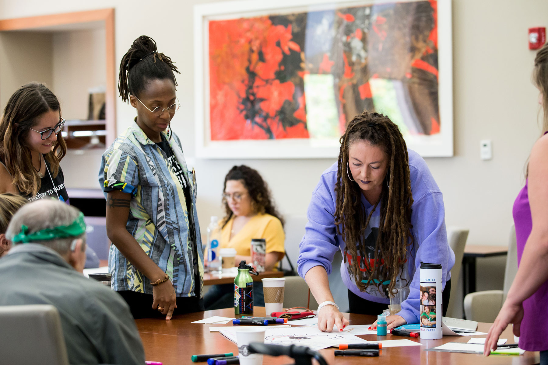 Participants at Hip Hop in the Heartland engaging in activity