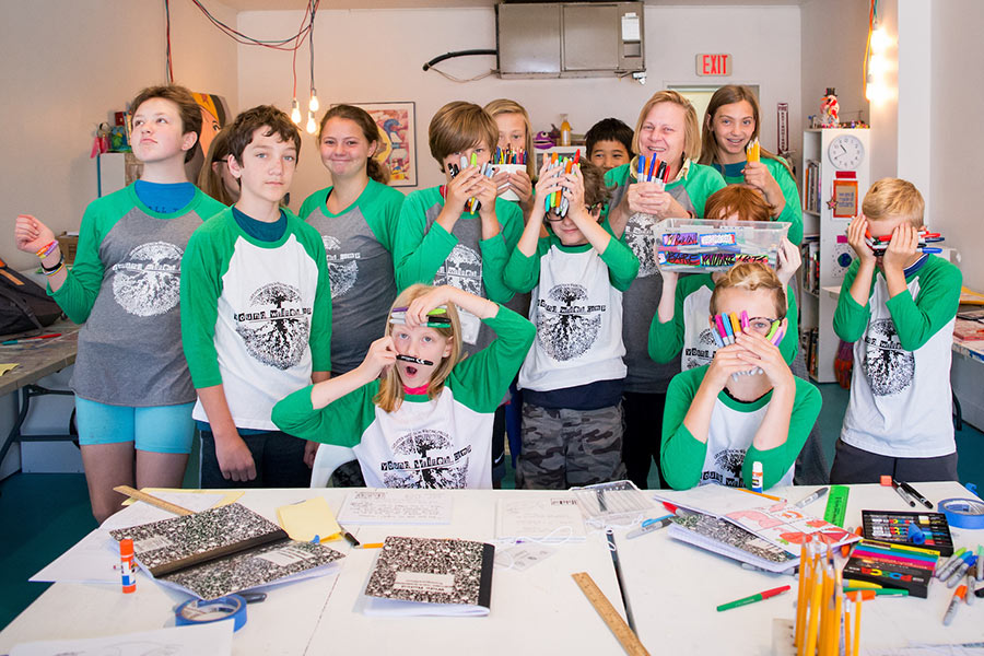 Graphic Novelist Writing Camp participant