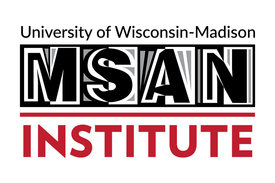 MSAN Institute logo on black and red text