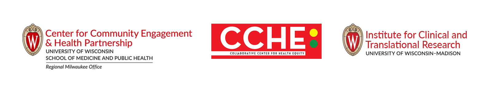 Center for Community Engagement and Health Partnership logos