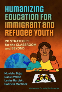 Image of book cover, Humanizing Education for Immigrant and Refugee Youth